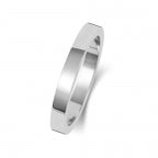 18ct White Gold 2.5mm Flat Wedding Band