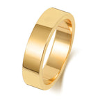 18ct Yellow Gold 5mm Flat Wedding Band